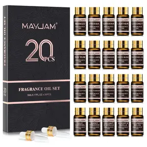 20 Bottle Aromatherapy Essential Oil Gift Set, Aromatherapy Oils, Aroma Diffuser Oil, Long-Lasting Scent Home Fragrance, Perfect for Soap Candle Making, Ideal Gift Choice