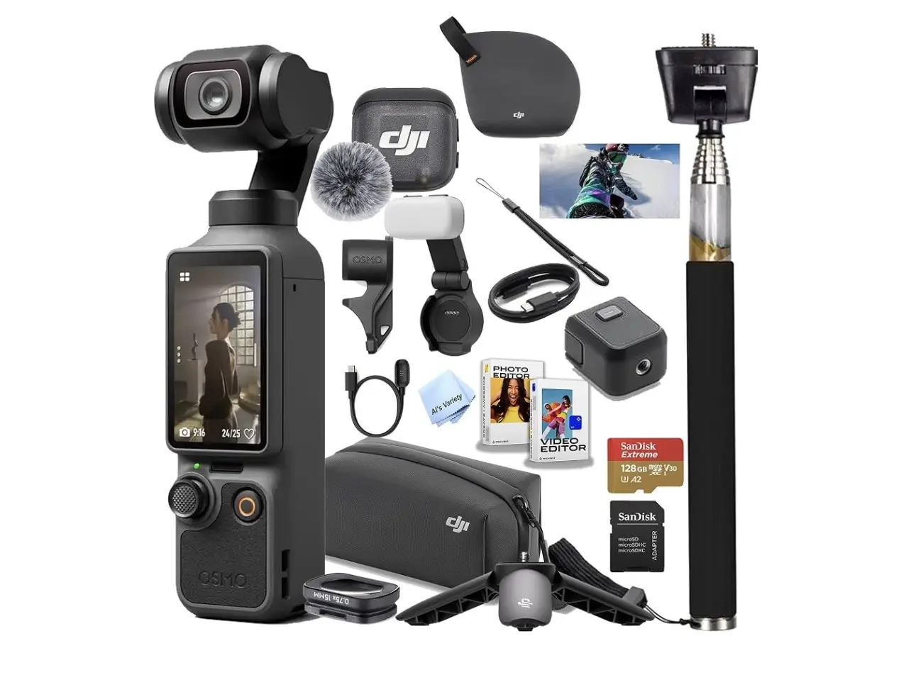 DJI Osmo Pocket 4 Creator Combo, Vlogging Cameras, 4K/240fps Vlog Camera