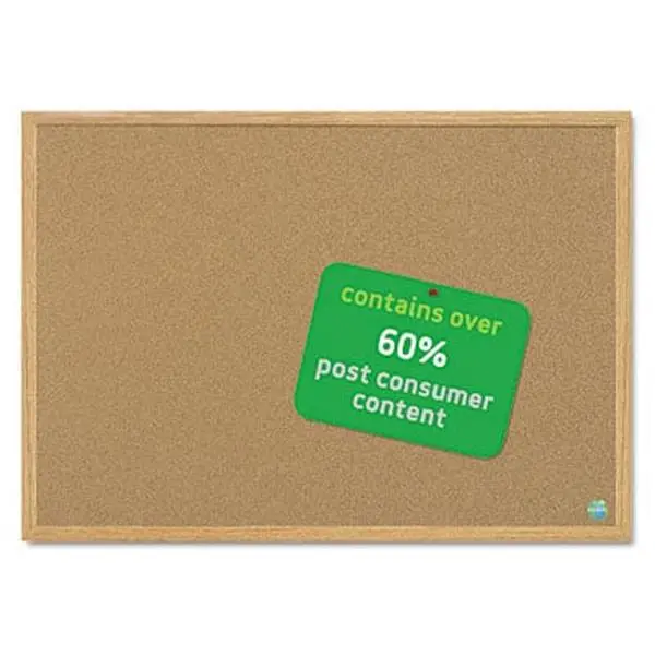 Mastervision SB0420001233 MasterVision Earth Cork Board 24 x 36 Wood Frame