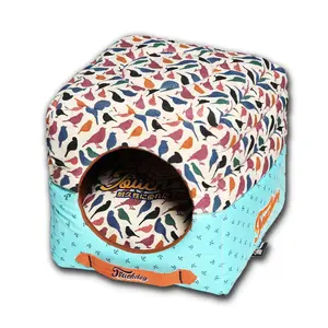 Touchdog Chirpin-Avery Squared Collapsible Doguse Bed - LG