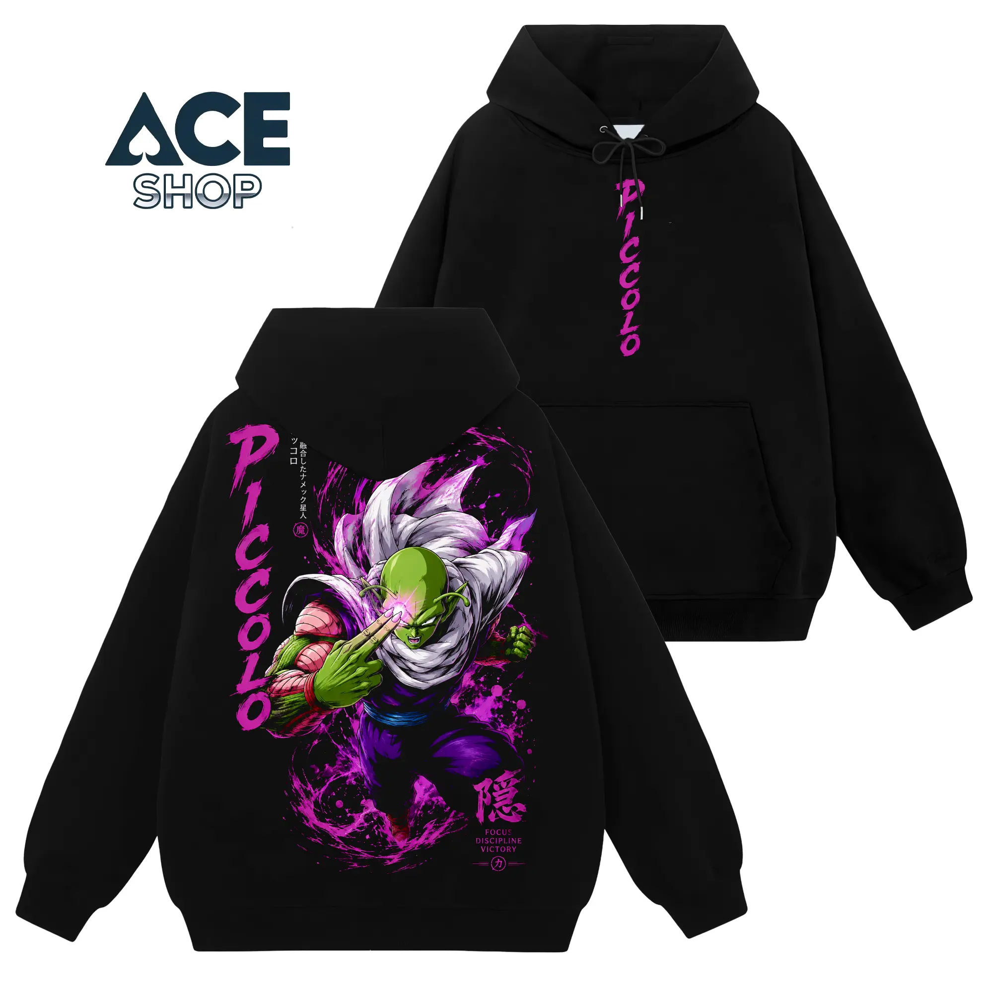 [Ace Shop] Piccolo - Dragon Ball #342 Hoodie T-Shirt Sweatshirt Retro Vintage Unisex Graphic 90s Cotton, Gift For Wibu, Anime Manga Y2K Streetwear