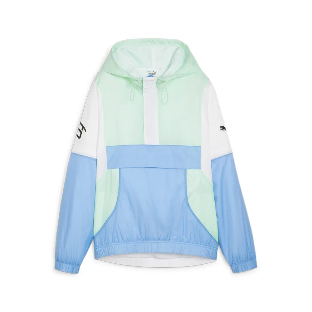 PUMA Womens Stewie X Water Anorak Half Zip Athletic Outerwear Casual - White