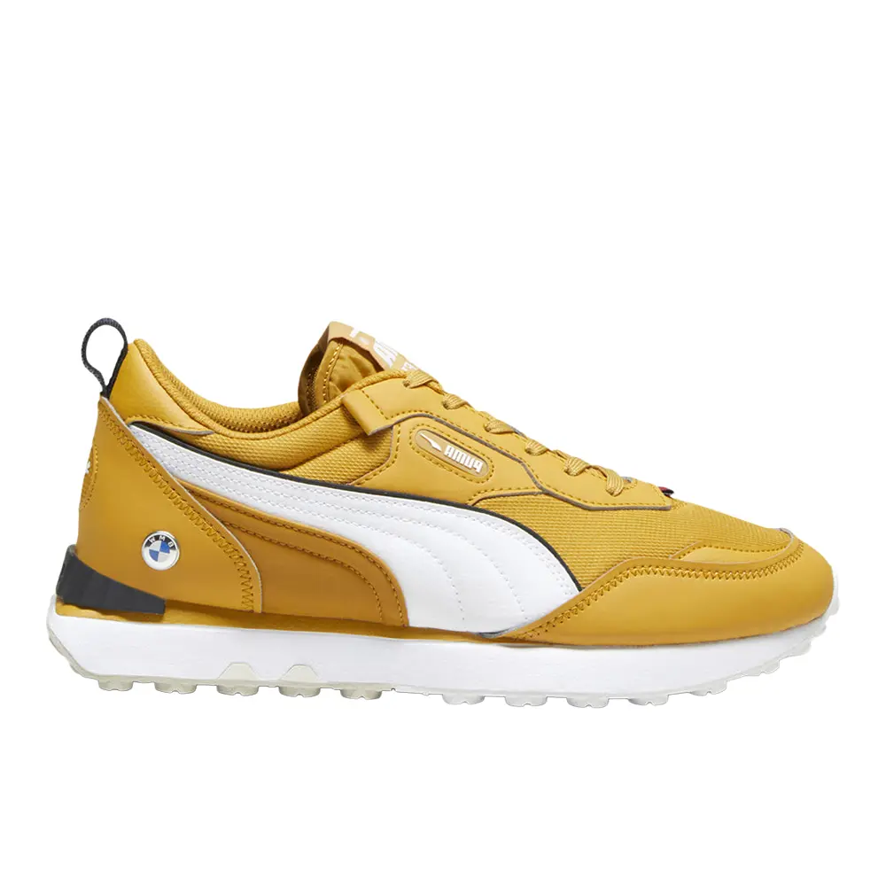 PUMA Mens Bmw M Motorsport Rider Fv Lace Up Sneakers Shoes Casual - Yellow