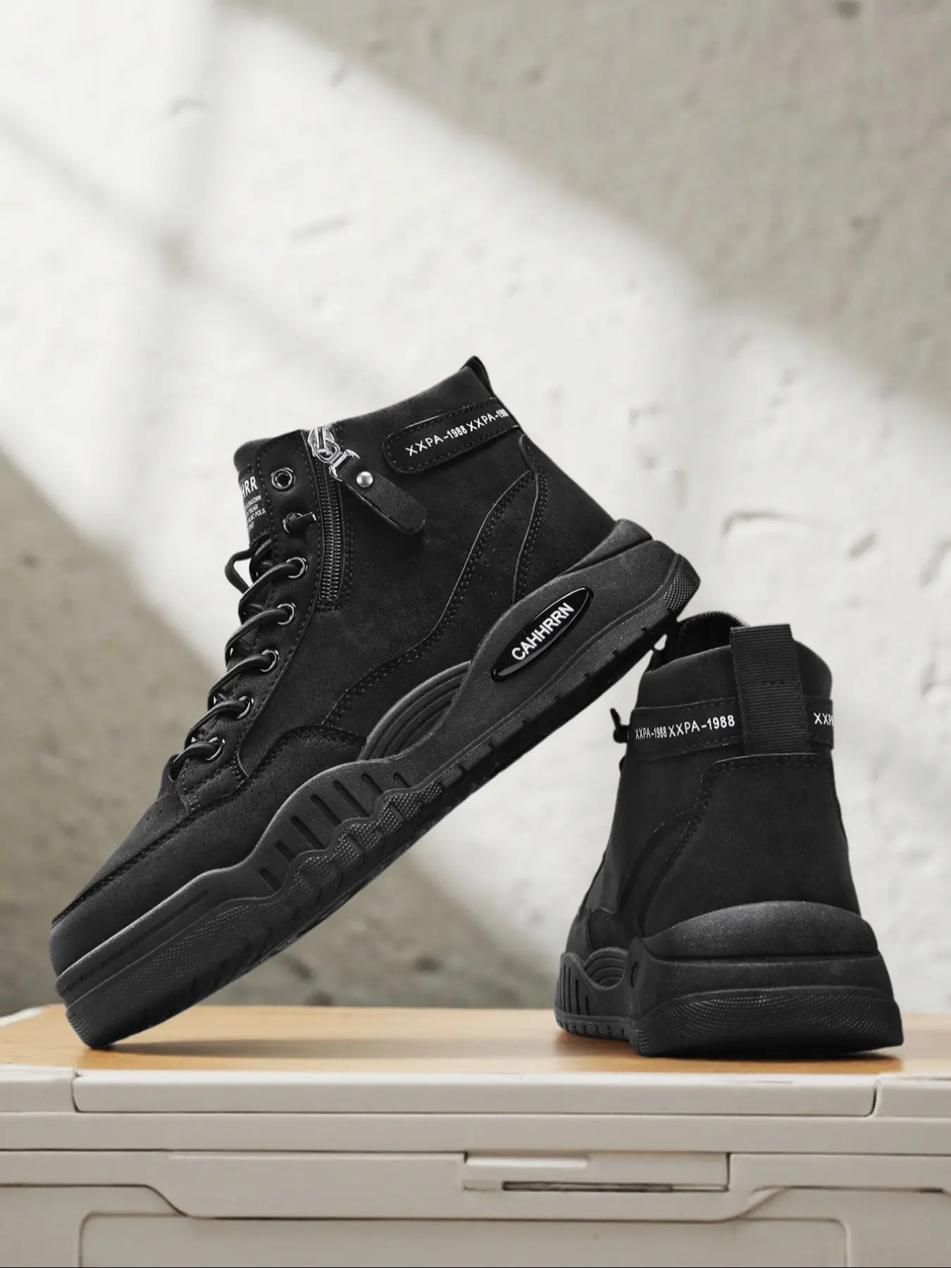 New Men's Fall Winter Side Zipper One-Step Comfort Casual Sports