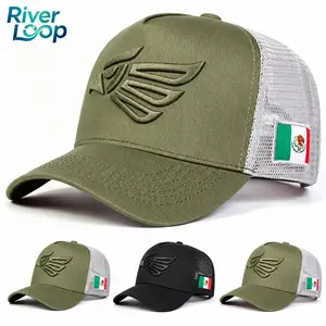 Unisex Mexican Eagle Label Baseball Net Caps Spring Summer Outdoor Adjustable Casual Hats Dad Hat Sunscreen Hat Snapback Trucker Hats Black Snapback