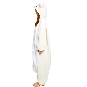 Rilakkuma Kawaii Onesie Pajamas for Women Men Anime Cartoon Warm Nightwear Adults Fashion Comfortable Jumpsuit Cosplay Clothing