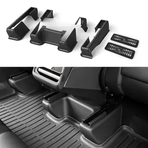 Topfit Tesla Model Y Underseat Protector ABS Material 7-Piece Set for 2021-2026 Models Easy Install Waterproof & Scratch-Resistant Car Interior Accessory Detailing Decoration Truck Replacement