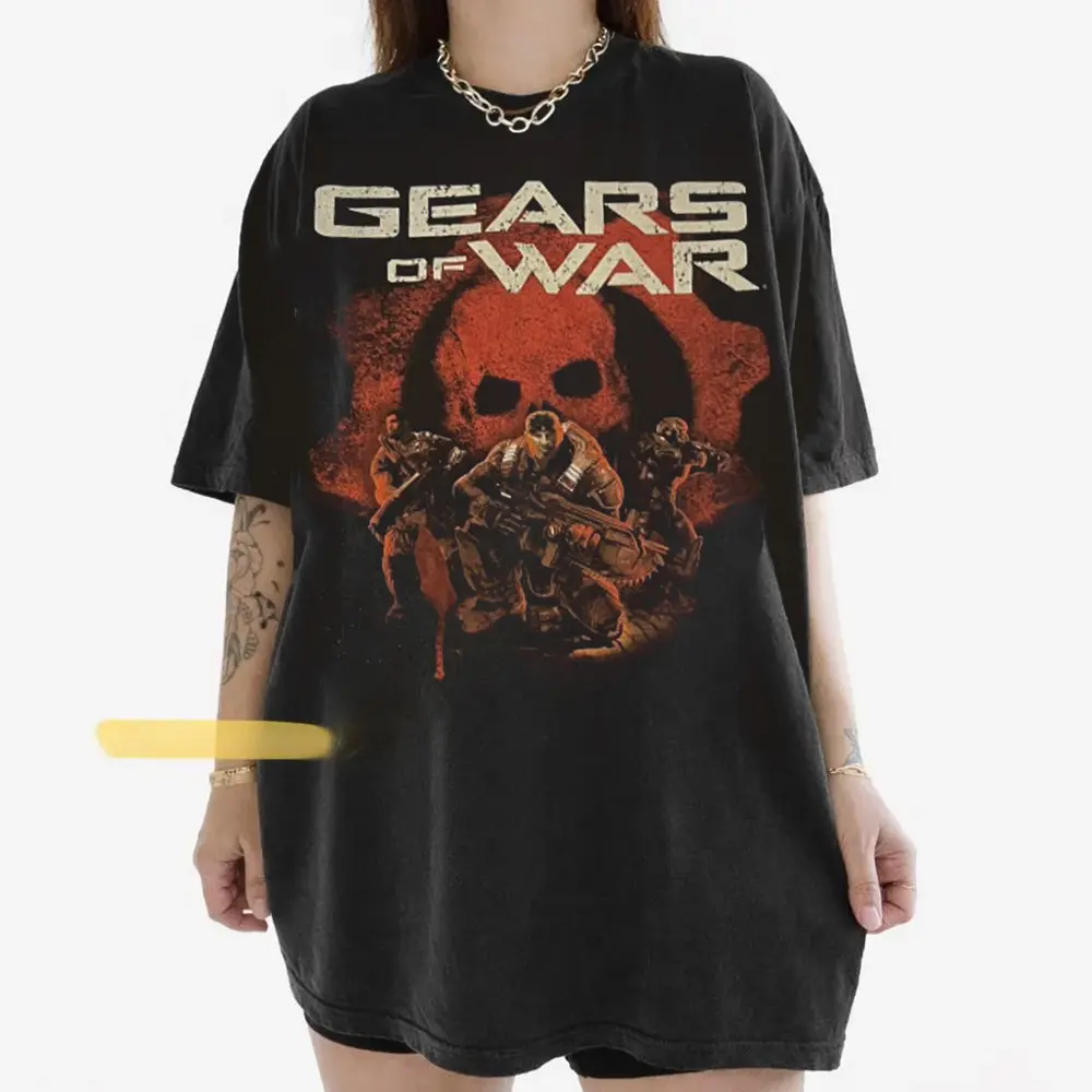 Gearsofwar shirt, Horror Game 2026 Fan Tee, Gift for Men, Gift for Women, Crew Neck T-shirt, Trending T-shirt