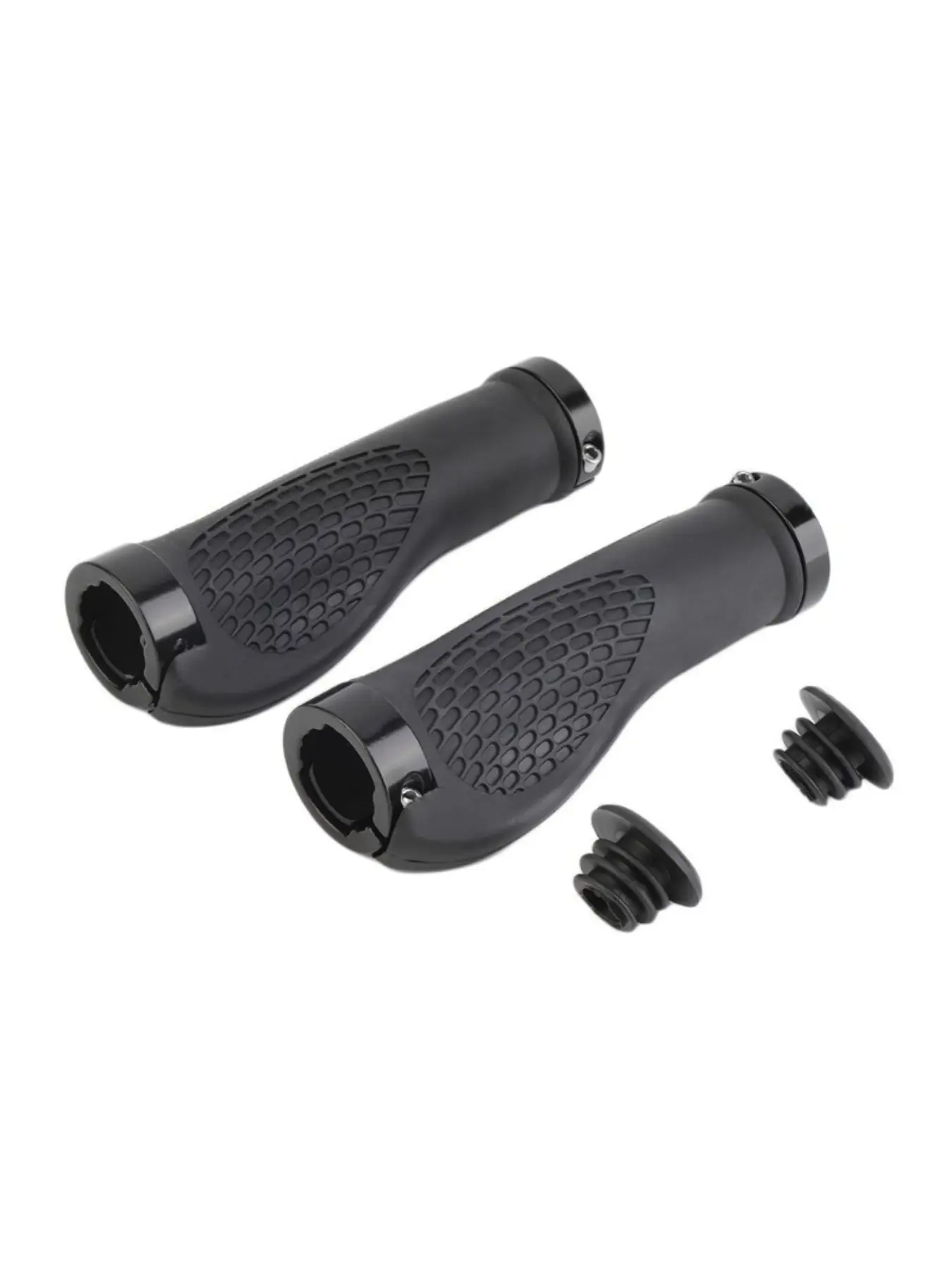 Bicycle handlebars with rubber locks, aluminum alloy horn handles, mountain bike handlebars, straight handlebars, and single handlebars Car handle Bike Handlebar Grip Parts Replacement