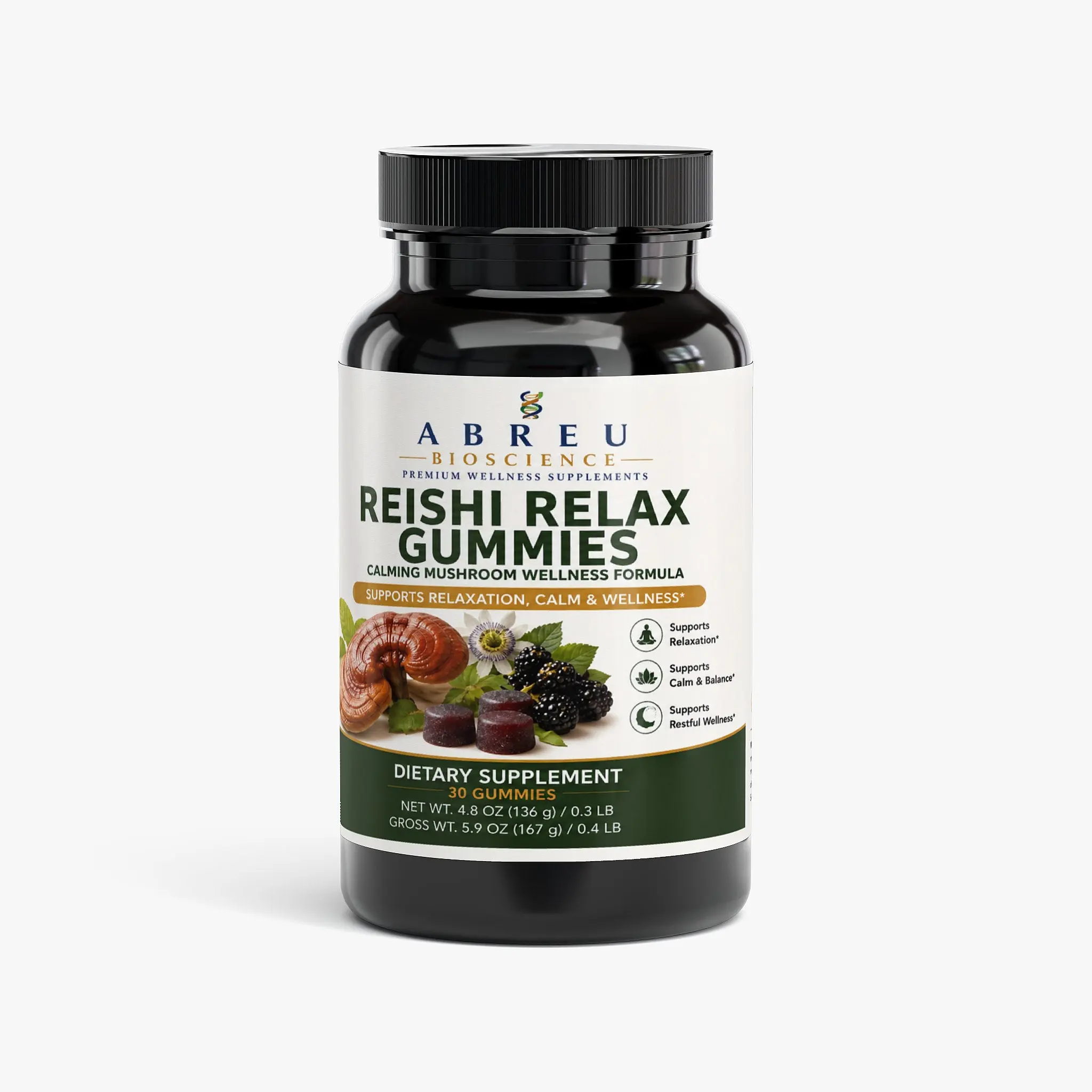 Abreu BioScience Reishi Relax Gummies