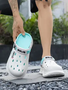 Men's Ultra-Comfy Thick Sole Clogs! Non-Slip Closed-Toe Summer Slides, 2-in-1 Beach & Outdoor Sandals for All-Day Wear Footwear