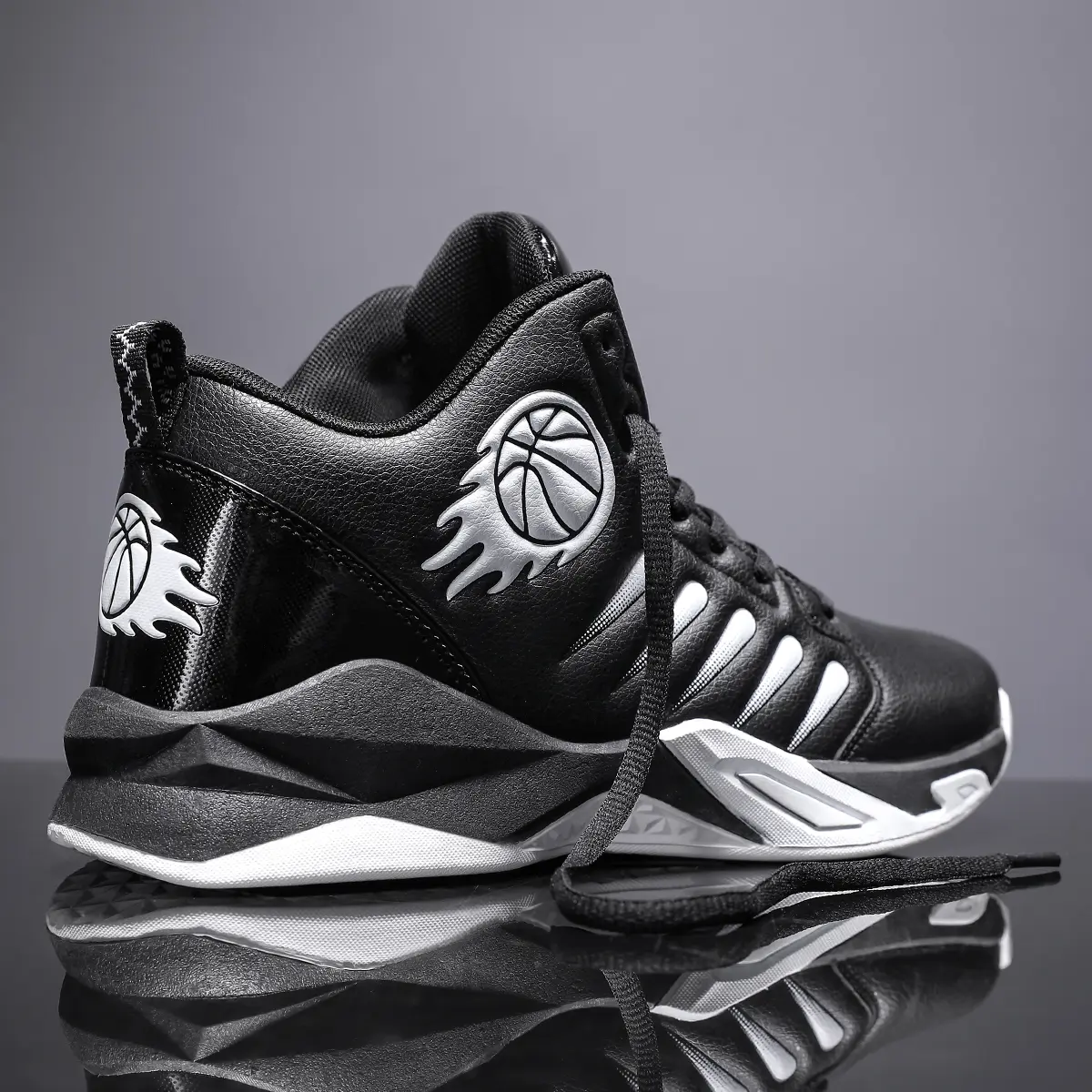 Men's Wear-Resistant Anti-Slip Basketball Shoes for Outdoor Sports Training with Memory Foam Insole & Non-Slip Outsole Hoopshoes Mens Low-top