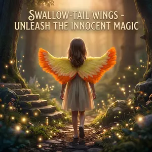 Feather wings and back accessories for children and adults, suitable for parties, performances, live broadcasts, and runway shows. Fairy and elf costume accessories, soft and odorless, handmade feathers, ideal for Children's Day performances and Halloween