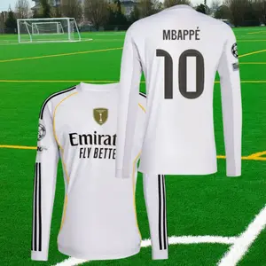 Mbappé 25 26 New White Home No.10 Long Sleeves Short Sleeves Football Jerseys