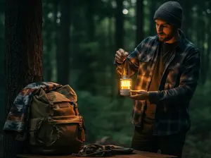 ZOOOBELIVES Vintage Aluminum Camping Lantern Light - Dimmable Warm Glow Lamp, Handcrafted Alloy, USB-C 72H Runtime, IPX4 Waterproof for Hiking, Backpacking & Glamping | LumiSummit