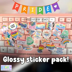 Pride Sticker Bundle – LGBTQIA+ Rainbow
