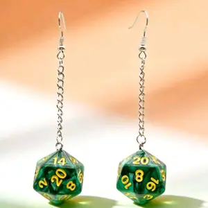 Acrylic Dice Earrings