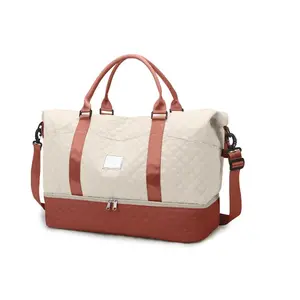 Travel Duffle Bag Weekender Bags for Women with Shoe Compartment Carry on Overnight Bag Gym