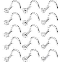 Screw Shape/20G/Clear CZ