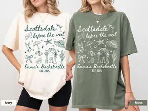 Comfort Colors Scottsdale Before The Veil Shirt, Luxury Bachelorette Shirt, Personalized Bride Shirt, Bridal Party Shirt, Bridesmaid Shirt