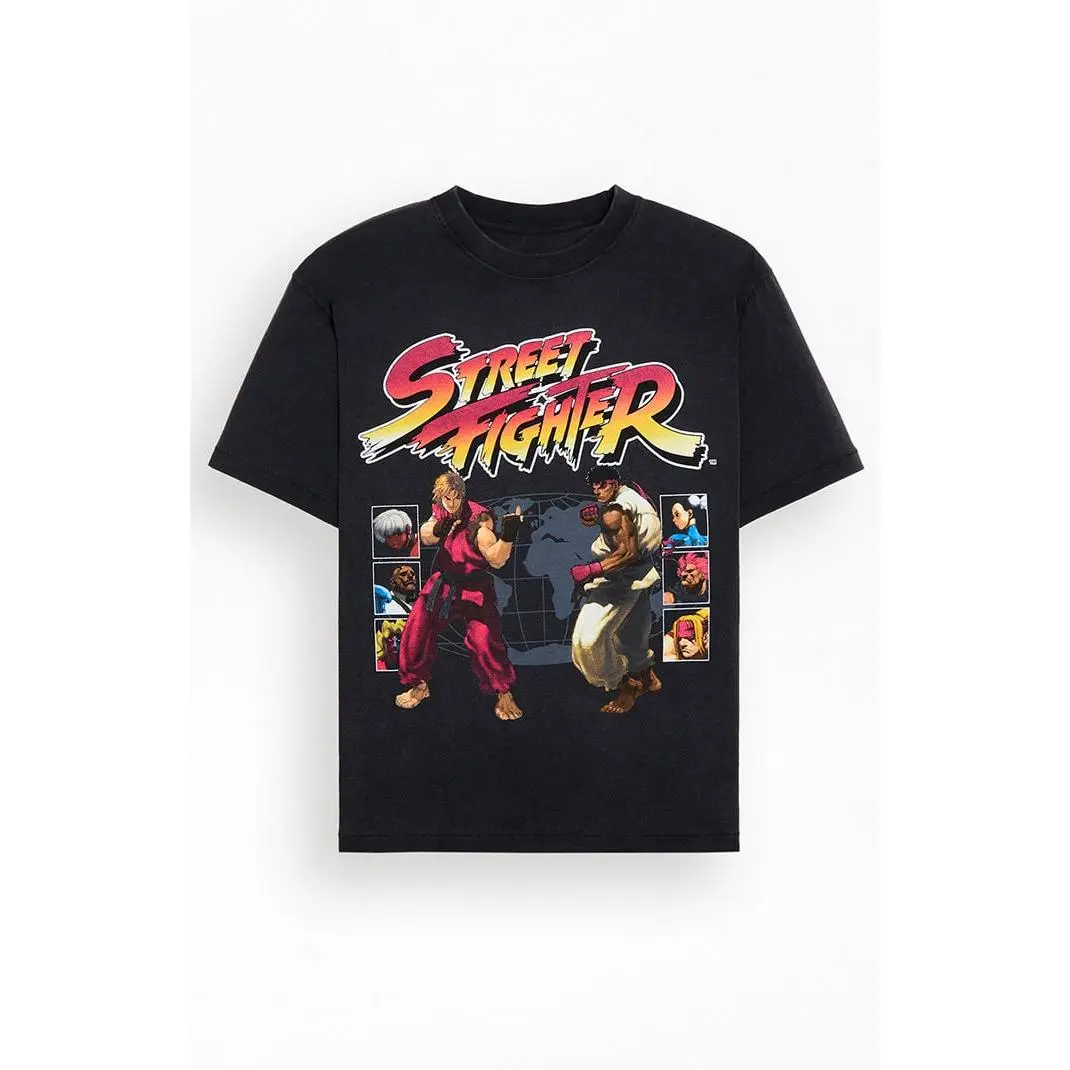 PacSun Men's Street Fighter KO T-Shirt - Multicolor