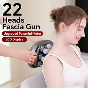 22-Ball Massage Gun 30-Level Intensity Adjustment 9 Massage Modes Effectively Relieves Back, Shoulder, Leg, and Foot Pain Quiet Muscle Massager Features Red Light Therapy Adjustable Settings Ideal for Daily Use Perfect Christmas Gift Choice