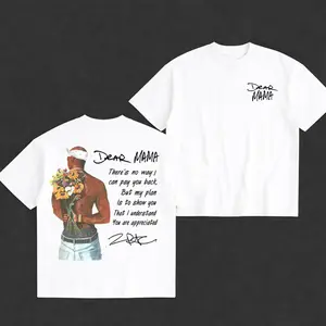 Dear Mama Tupac Graphic T-Shirt - Hip Hop Rap Tribute - Tee Vintage 90s Streetwear - 2Pac Fan Shirt Unisex Cotton Fitted Back Print - Gift For Fan - Unisex Tee