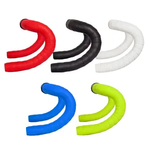 Road Bike Handlebar Tapes Professional Soft Cycling Wrap Straps Non-slip Comfortable Balance Bicycle Handle Bar Tape End Plug Sports Accessories