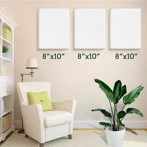 Custom Footprint Painting 8x10 Inch Canvas for Wall Decor