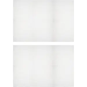 Plastic Mesh Canvas Sheet 60x42cm/23.6x16.5inch White Blank Rectangle 4mm Hole for Embroidery Needlepoint Knit Crochet Mesh, Pack of 2
