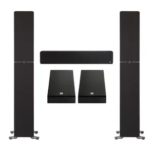 Definitive Technology Dymension 5 Channel Surround Sound System - Bundle with (2) DM70 Towers, (1) DM20 Center Channel, and (2) DM95 Rear Speakers