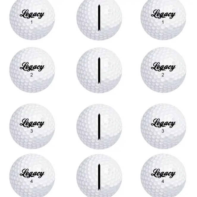 Legacy Athletics Brand PIN SEEKER Premium Tour Golf Balls - Classic Design for Golfers