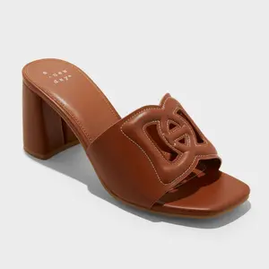 Women's Arden Chop Out Block Heels with Memory Foam Insole - A New Day