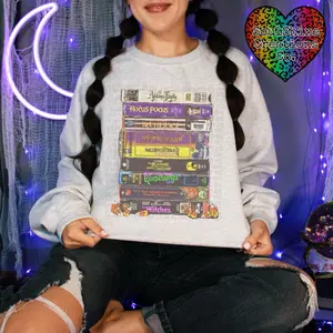 90’s Classic Halloween Movies VHS Tapes Unisex Tee or Sweatshirt-Sublimation Print