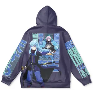 Rimuru Tempest V3 That Time I Got Reincarnated as a Slime Streetwear Hoodie - Ape Hoodies Japanese Anime Style Zip Up Hooded Sweatshirts Men Women Fashion Y2k Oversized Pullovers