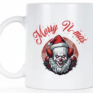 Pennywise Christmas Derry Maine Pennywise Cup Pennywise Mug Horror Christmas Loser Club, Meme Gift, Funny Mug, Gift For Friend