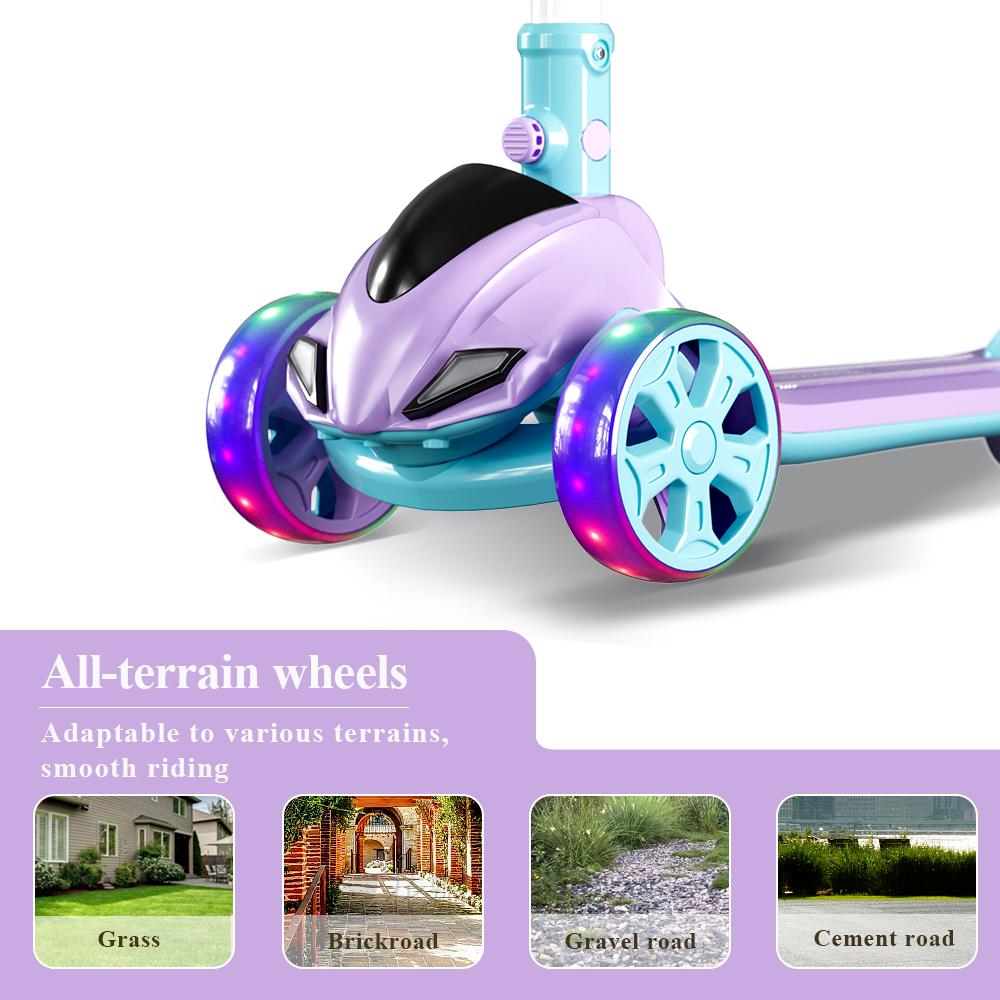 WINHOPE Red Kids Scooter (3-8Y) | 4-Level Adjustable Handle + Colorful Light Wheels | Foldable & All-Terrain! WINHOPE Red Kids Scooter (3-8Y) | 4-Level Adjustable Handle + Colorful Light Wheels | Foldable & All-Terrain!