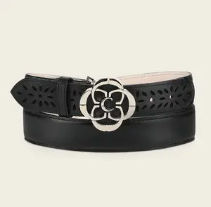CUADRA WOMENS BLACK MINIMALIST BELT