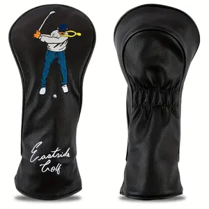 Golf Club Head Cover Durable Synthetic Cover for Driver Cover, Elegant & Stylish Golf Bag Accessory, Whimsical Design, Creative Christmas Gift For Golf Lovers