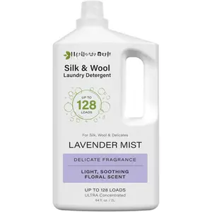 Silk &  All- Lavender Mist Scent, pH-Neutral  Detergent - Enzyme-Free, Concentrated Up to 128 loads (64 fl oz)