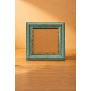 Distressed Beaded Square Canvas Frame