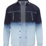 Men's Original Design Ripped Distressed Western Denim Jacket - Fitted Snug-Fit Button-Up Top, Hangable Casual Outerwear for Daily & Any Occasion, Western Ootd Menswear Coat