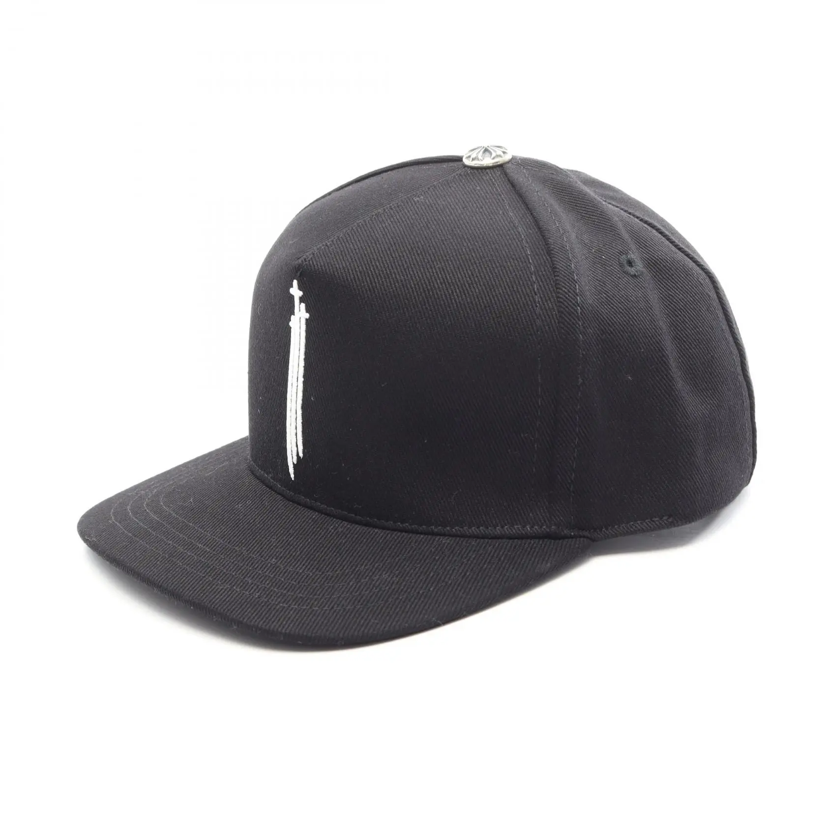 Pre-owned Chrome Hearts Cotton Small Leather Goods RS 3 Cross Cap