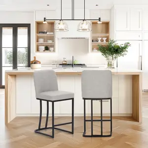 24 inch Bar Stools with Back, Leather Counter Stools , Kitchen Island Chairs, Counter Height Bar stools[live]