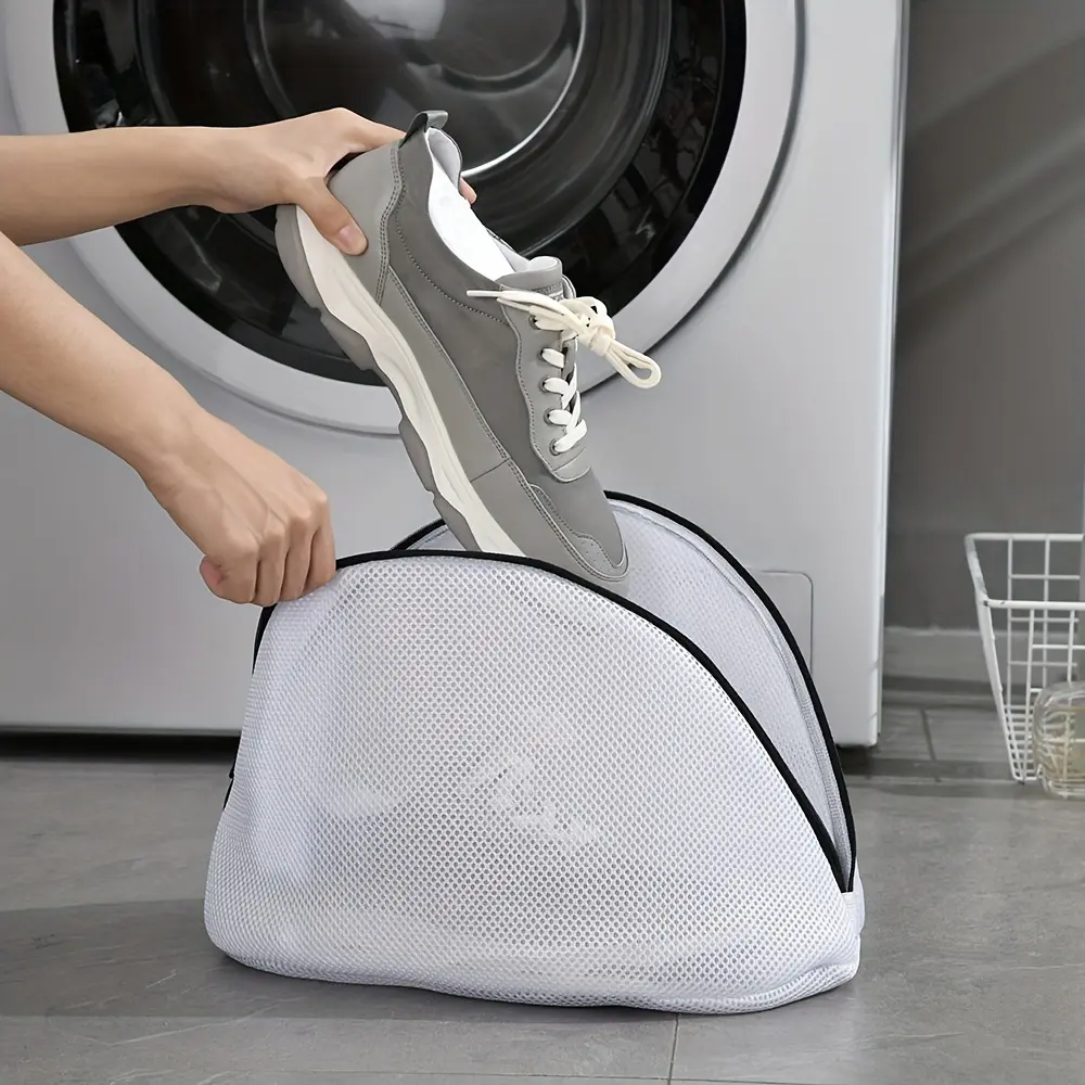 Creative Home Polyester Shoe Washing Bag, Special Anti-Deformation Wash Bag, Durable & Convenient Design, Shoes Washing Bag, Shoe Laundry Bag, Shoe Bag for Washing Machine, Shoe Laundry Bags For Sneakers