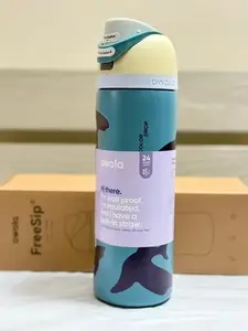 Owala FreeSip Fin Frenzy Color Drop Stainless Steel Water Bottle Owala FreeSip Fin Frenzy Color Drop Stainless Steel Water Bottle