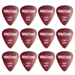 5Core Guitar Picks Celluloid Light Gauge 0.46mm Pick Acoustic Electric Bass Guitars