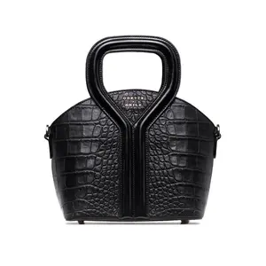 Black Croco Signature Bag