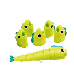 Educational Fishing Toy, Parent-Child Interactive Board Game, Tabletop Games, Compare Lengths Stretchable Fish, Early Education Gift