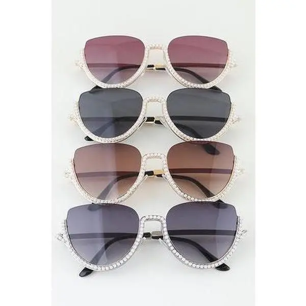 Pearled Cateye Sunglasses